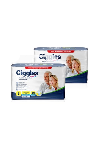 Giggles Yetişkin Bel Bağlamalı Hasta Bezi Small 2 x 30'Lu