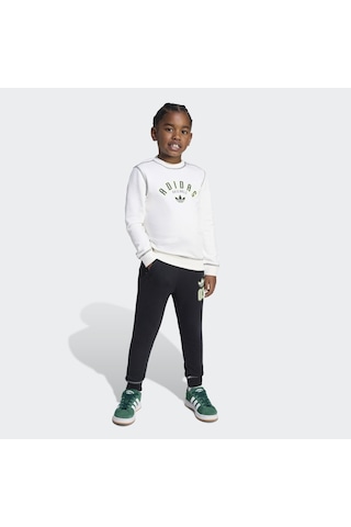 Adidas Jx5261 Crew Set Çocuk Eşofman Takımı BEYAZ