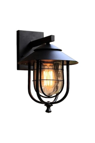 Duvar Lambaları Victoria Retro Açık Cam Fener Açık Hava Villa Bahçe Veranda Sundurma Aplik Alüminyum