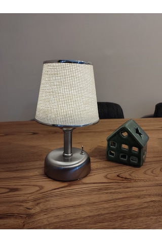 Mylights Pilli Led Abajur Gece Lambası Masa Üsüt Abajur Cafe Retorant Abajur