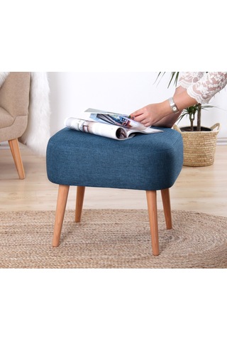 Lorencehome Parrot Puf - Mavi / Lorence Home