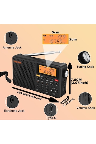 Xhdata D109WB Taşınabilir Radyo