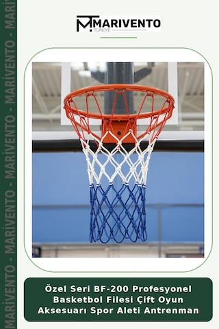 Özel Seri Bf-200 Profesyonel Basketbol Filesi Çift Oyun Aksesuarı Spor Aleti Antrenman