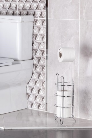 Teknotel MG093 Ayaklı Yedekli Wc Tuvalet Kağıtlık Krom