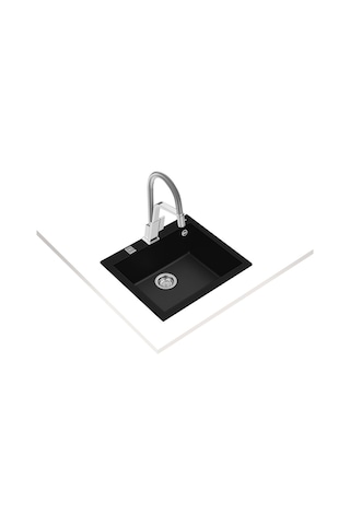 Teka Forsquare 50.40 Tg Tek Hazneli Tegranite+ Eviye - Siyah - 115230005
