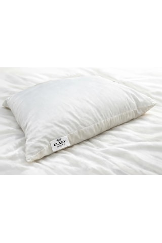 Clasy 1 Adet %100 Pamuk Yastık Dayanıklı Nefes Alabilir Yumuşak 700 Gram Beyaz