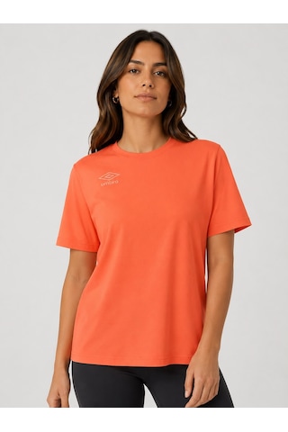Umbro Season Turuncu Pamuklu Kadın Spor Tişört - Vf0510