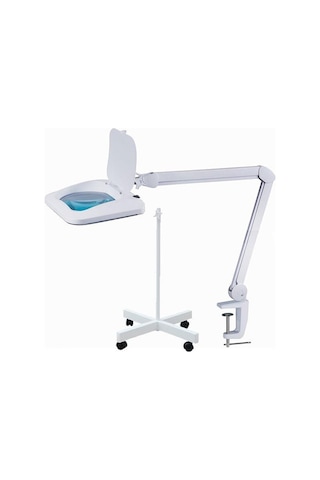 Loyka 6020-8 Hem Ayaklı Hem Masaüstü Ledli Köşeli Lensli Büyüteç