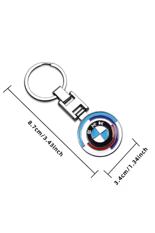 Metal Bmw Yeni Logolu Anahtarlık E46 E60 E90 F30 X1 X5 X3