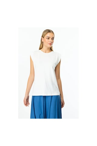 On Fashion Omuzları Vatkalı Kadın Kolsuz Bluz 25y.on.blz.51486.01 Ekru