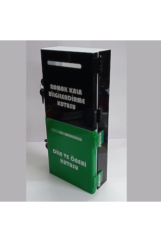 Yeşil-siyah Pleksi Dilek Öneri Ramak Kala Kutusu