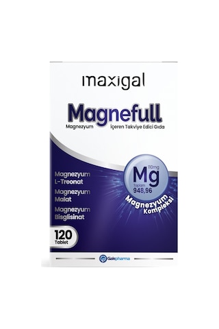Maxigal Magnefull Magnezyum Vitamin 120 Tablet