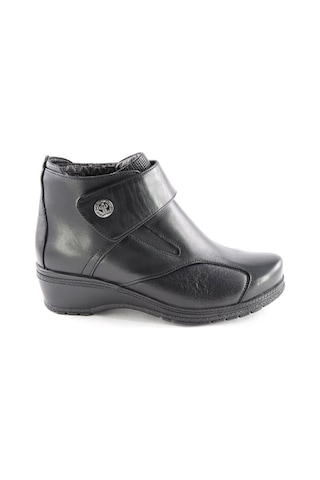 Forelli 25651 Vionic Hakiki Deri Comfort Kadın Bot Siyah