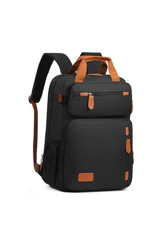 Novahub Büyük Kapasiteli Su Geçirmez Seyahat & İş Sırt Çantası - 15.6 Laptop Çantası, Siyah Siyah