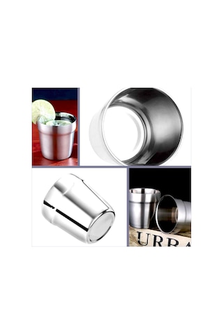 Omeniv 260ml Çift Duvarlı (Double Wall) 304 Çelik Kahve Fincanı