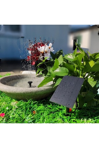 Reedark Güneş Çeşmesi 1.5w Elektrikli Su Pompası Açık Bahçe Siyah