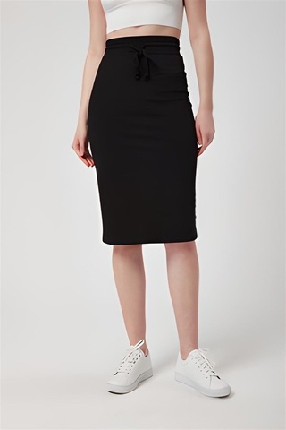 Siyah Beli Lastikli Spor Kalem Etek