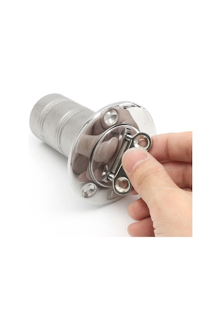 Pis Su Dolum Kapağı 38 MM Krom Tekne Karavan Waste Atık Su Ağzı