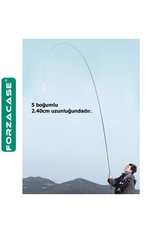 Forzacase Hafif Karbonfiber Teleskobik Olta Kamışı - Fc1046