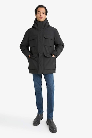 Defacto Su İtici Regular Fit Kapüşonlu Çift Cepli Fermuarlı Çıtçıtlı Mont F5701ax25wnbk27 Siyah-bk27