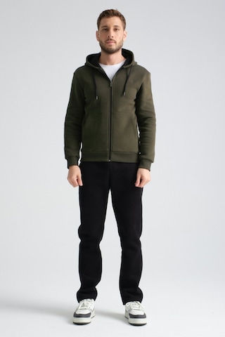 Shooter Sportswear Shooter Erkek Kışlık Eşofman Takımı Luxe Regular Kapüşonlu Haki