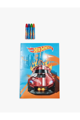 Koton Hot Wheels Lisanslı 4 Lü Keçeli Kalemli Ve Defterli Boyama Seti Mavi 7wak70362aa