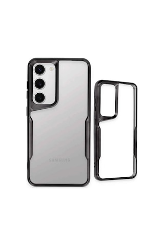 Newface - 890 - Samsung Galaxy Uyumlu S23 Kılıf Boyi Silikon Kapak - Csmo-tex - - Siyah Sıyah