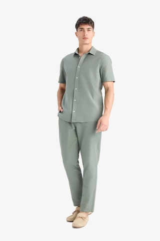 Defacto %100 Pamuk Slim Fit Keten Görünümlü Jogger Haki Erkek Pantolon D2671ax/kh398 Haki