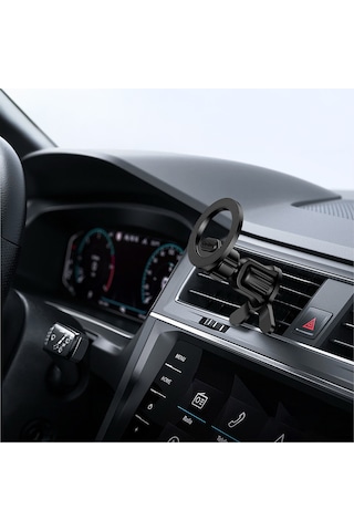 Go Des Gd-hd325 Magsafe Magnetik 360 Derece Dönebilen Havalandırma Tasarımlı Telefon Tutucu Siyah