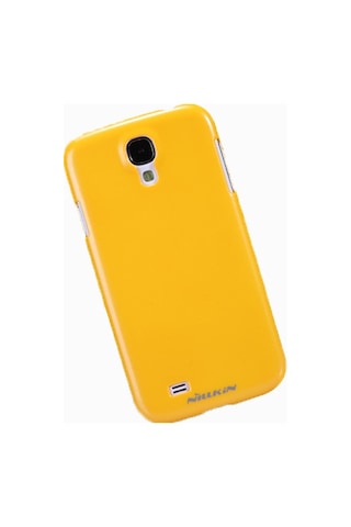 Nillkin İ9500 Galaxy S4 İle Uyumlu Nillkin Parlak Sert Kauçuk Kılıf Sarı