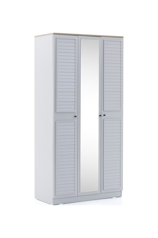 Taiga 3 Kapaklı Gardırop Y:209 G:103 D:52 / Buz Gri