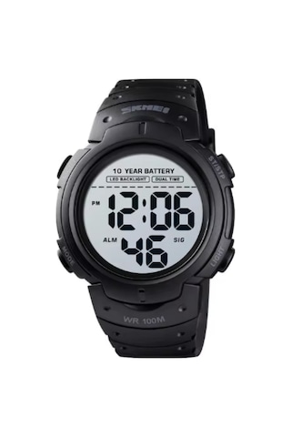 Geeksen Skmeı 1560 Spor Elektronik Saat - 100m Su Geçirmez, Çift Zaman, Kronometre, Işıklandırma Ve 10 Yıl Pil Ömrü Siyah Çok Renkli