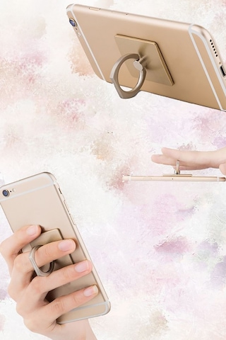 360 Derece Telefon Halkası Yüzük Tutucu Stand Selfie Yüzüğü Uyumlu