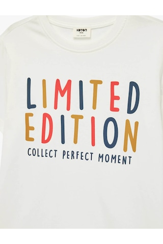 Koton Pamuklu Baskılı Ekru Erkek Çocuk T-shirt 6skb10151tk Ekru