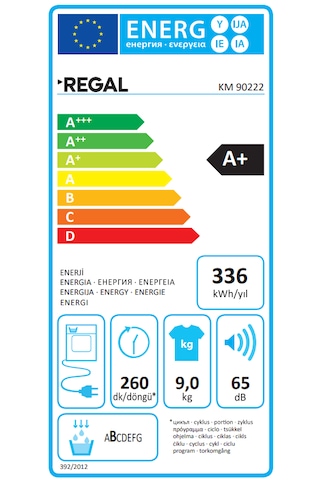 Regal KM 90222 9 KG Isı Pompalı Çamaşır Kurutma Makinesi