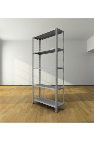 Uzmangrupraf Uzman Grup Raf Çelik Raf-5 Raflı 2Metre 43X60 Çelik Raf-Depo Rafı