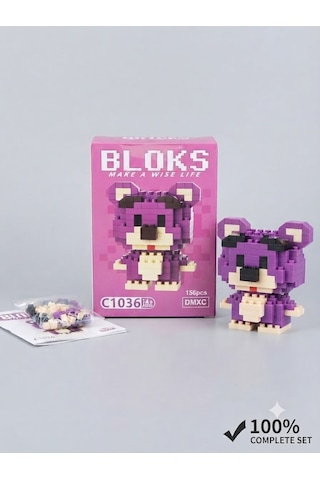 3d Kalem + 156 Parça Bloks Seti Mor Hayal Gücünü Gerçeğe Dönüştür Ayıcık