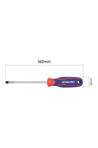 Workpro Wp221013 3x75mm Cr-v Profesyonel Düz Tornavida