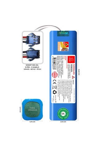 Wiami Fx-9 5200mah Uyumlu Robot Süpürge Pili C5204bs-wia-006