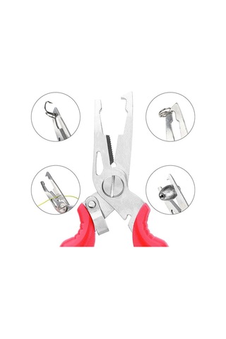 Bauer Balıkçı Pensesi - Kırmızı Kitlenebilir Model