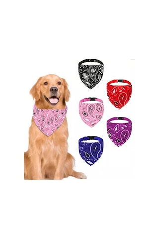 Tineke Evcil Hayvan Köpek Boyun Tasması Yakalık Önlük Fular No 440 Pembe