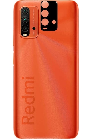 Xiaomi Redmi 9T Zore 3D Kamera Camı Siyah