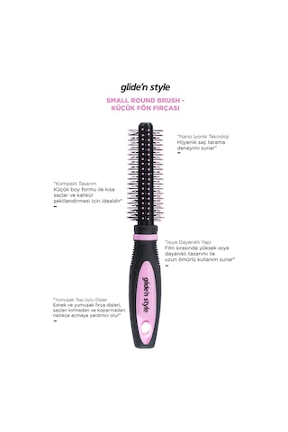 Glide'n Style Small Round Brush Küçük Fön Fırçası GS-226