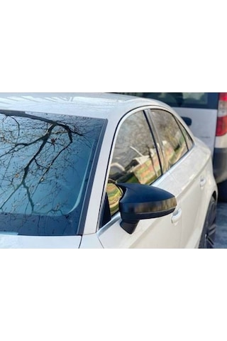 Audi A3 8v Yarasa Ayna Kapağı - Parlak Siyah - Abs Plastik