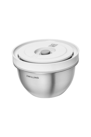 Fresh & Save Bowls Vakumlu Saklama Kabı, S, 12 Santimetre, Paslanmaz Çelik, Metalik Gri Çok Renkli
