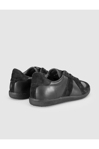 Siyah Süet Deri Kadın Sneaker
