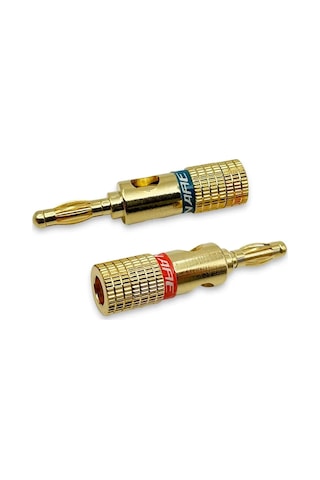 8pcs 4mm Altın Kaplama Hoparlör Kablo Soketi Hoparlör Hattı Amplifikatör Konnektör Hoparlör Terminal Banana Kafa Sesi Renk: 8 Kırmızı