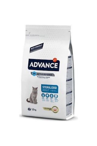 Advance Sterilised Hindi Etli Kısırlaştırılmış Yetişkin Kedi Maması 1500 G