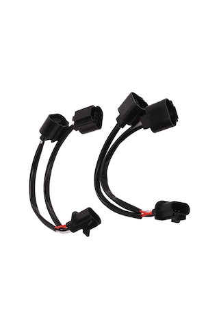 Youtek 2 Adet H13/9008 Truck Ve Pickup İçin Led Far Kablosu, Erkekten Dişeye Çevirici, Tekden İkiye Bölücü, Plug & Play, Uzun Ömürlü Bakır Çekirdekli Bağlantı