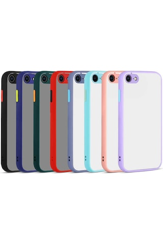 Apple Uyumlu iPhone 8 Kılıf Zore Hux Kapak Mor